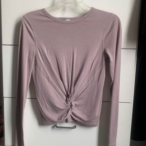 Lululemon long sleeve Crescent tee in dusty lilac
